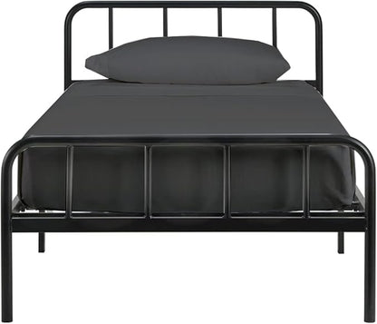 4 PC Cot Sheet Set 25x75, 100% Cotton Fitted Cot Sheet- Perfect for Narrow Twin/Rv Bunk/Camping Cot/Guest Bed Replacement, Sheets for Cot Bunk Bed-Fits Upto 4-8" Deep Mattress- Dark Grey Solid