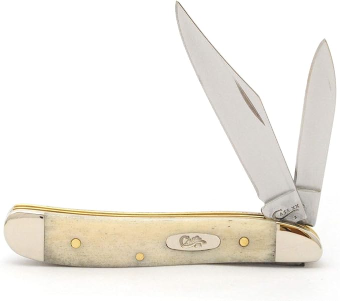Case XX WR Pocket Knife Natural Bone Peanut Item #22727 - (6220 SS) - Length Closed: 2 7/8 Inches