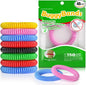 48 Pack Mosquito Bracelets, Mosquito Bands for Adults and Kids with Individually Wrapped & DEET Free, Natural and Waterproof Wristbands Citronella Bracelets for Camping Hiking