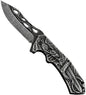 3D embossed folding knife, outdoor knife for camping, barbecue, fishing, cutting (Dragon Sword)