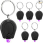 6 Pack Mini UV LED Keychain Flashlight, 395nm UV Light Keychain Flashlight, UV Keychain Flashlight, UV Keychain Light Black Light for Detections