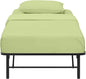 4 PC Cot Sheets 30x75, 100% Cotton Fitted Cot Sheet- Perfect for Narrow Twin/Rv Bunk/Camping Cot/Guest Bed Replacement, Sheets for Cot Bunk Bed-Fits Upto 4-8" Deep Mattress- Sage Solid
