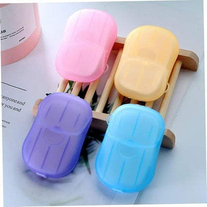 500 Sheets Disposable Soap Paper 5 Boxes Hand Cleaner Fragrance Mini Color Soap Paper for school Indoor, Outdoor, Travel, Camping Hiking