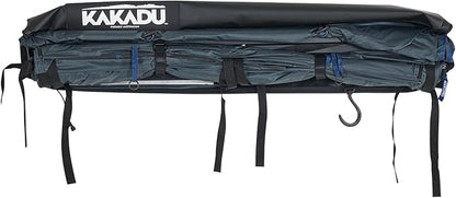 Kakadu Outback Shower Vehicle Tent, Camping Privacy Shelter, Bathroom Tent for Cars – with Roof, LED Light, BlockOut® Technology, Towel Rod, Storage System