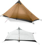 3F UL Gear Lanshan1 Ultralight Tent 3/4 Season Portable Backpacking Tent for 1-Person 15D Silicon Coated Waterproof Poleless Double Layer Tent for Camping, Climbing, Hiking