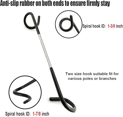 Quality-Life Camping Lantern Hook Hanger Tent Light Outdoor Lamp Hanger Non-Slip for Camping Hiking - 2pcs