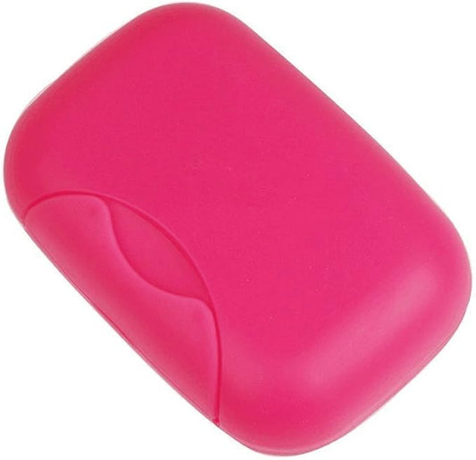 2 Pcs Plastic Soap Case Holder Container Box Home Outdoor Hiking Camping Travel Rose