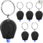 6 Pack Ultra Bright Blue Light Keychain Flashlight, Mini Blue LED Keychain Flashlight, Blue Keychain Flashlight for Night Observation
