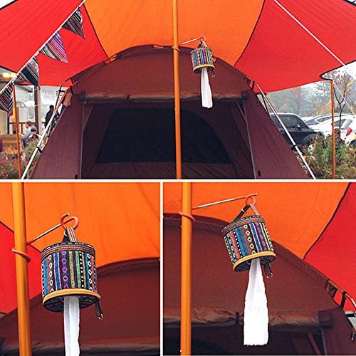 Toilet Paper Storage Holder Tissue Case Roll Paper Hanging Cover Wipes Box Case Holder with Hook for Outdoor Hiking Camping Tent