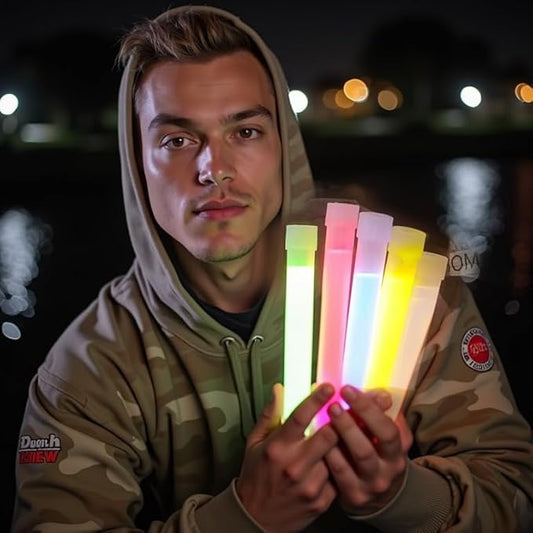 Industrial Grade Glow Sticks(12-90PCS) 6 inches Ultra Bright Emergency Light Sticks for Camping Accessories Hurricane Supplies,Earthquake, Survival Kit More Lasts Over 12 Hours……
