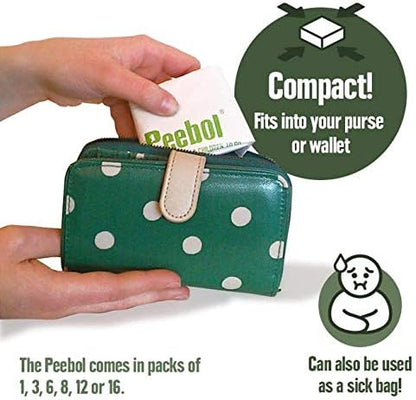 by SHEWEE – The Pocket-Sized Toilet – Rapidly Turns 1L of Urine into an Odourless & Solid Gel. Made in the UK, Disposable Urinal Bag for Everyone. Festival, Camping, Car & Travelling Essentials
