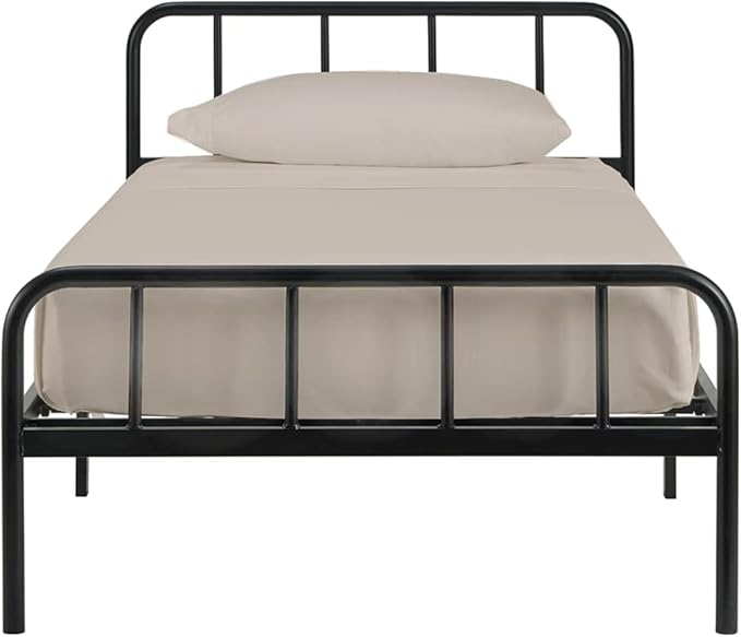 4-PC Cot Sheets 30x75, 100% Cotton Fitted Sheet - Perfect for Narrow Twin/RV Bunk/Camping Cot/Guest Bed Replacement, Fits Up to 4-8" Deep Mattress - Beige Solid