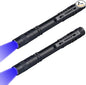 2 x Blue Light Penlight Pen Type Flashlight One Mode Blue Light LED Torch for Camping Hiking Fishing Hunting Animal Protecting Night Vision
