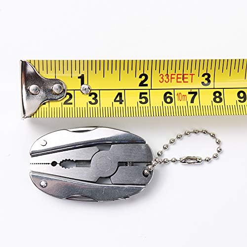 2pcs Portable Multifunction Folding Plier Stainless Steel Foldaway Knife Keychain Screwdriver Camping Survival EDC Tools Travel Kits