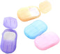 6 Packs Portable Disposable Paper Soap Sheets Hand Washing Bath Scented Paper Soap for Camping Hiking Travel