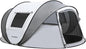 EchoSmile Camping Instant Pop Up Tent, 2/4/6/8/10 Person, Water Resistant Dome, Easy Setup for Camping Hiking and Outdoor, Portable with Carry Bag, 3 Season