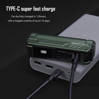 IMALENT BL50 Rechargeable EDC Flashlight 3600 Lumens, UV Light and White LED, High Lumens Portable Flashlights Dual Light Source Pocket Lights for Emergency and Camping (Green)