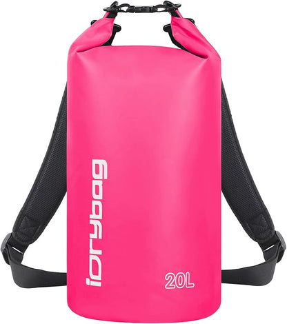IDRYBAG Dry Bags for Kayaking Waterproof 2L/5L/10L/15L/20L, Small Dry Bag Waterproof Floating, Dry Sack Waterproof Bag for Paddleboarding Travel