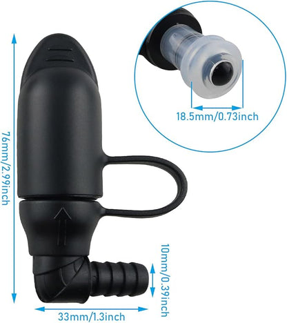 2PCS Hydration Packs Hydration Bags Bite Valve Mouthpiece Replacement for 90 Degree Cross Country Bladder Bag for Easy Drinking Universal for Any Hydration Pack System