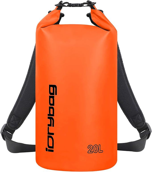 IDRYBAG Dry Bags for Kayaking Waterproof 2L/5L/10L/15L/20L, Small Dry Bag Waterproof Floating, Dry Sack Waterproof Bag for Paddleboarding Travel