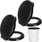 Glenmal 2 Pcs Emergency Portable Toilet Seat for 5 Gallon Bucket Outdoor Toilet Bucket Seat with Lid Toilet Cover for Camping Hiking Adults Kids