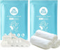 120PCS Compressed Towels, Reusable Toilet Paper Tablets Coin Tissues Camping Wipes, Portable Towels for Home Beauty and Outdoors Hiking