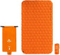 Naturehike Inflatable Double Camping Sleeping Pad, Ultralight Durable 2.55" Thickness Camping Mattress, Compact Air Mat for Hiking, Traveling, Backpacking&Outdoor (Orange)