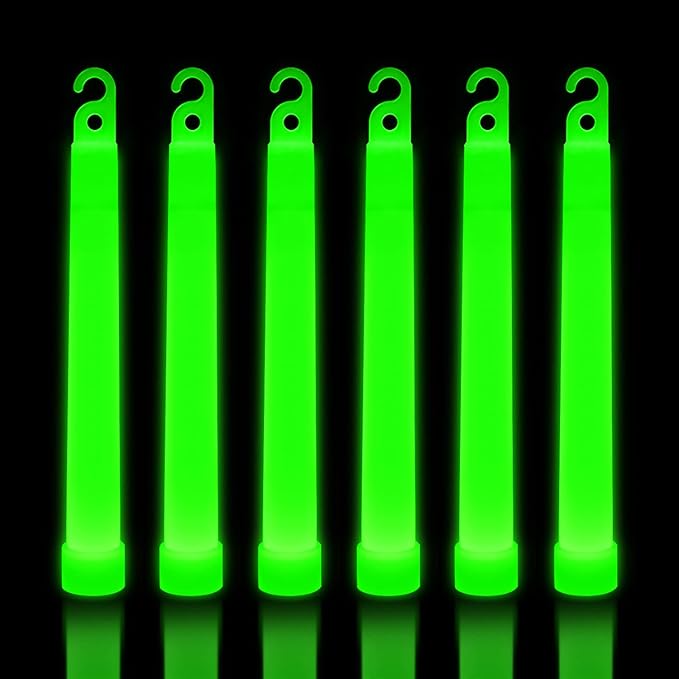 30 Ultra Bright Glow Sticks in Bulk - Multi Use Glowsticks for Parties, Camping, Emergency Light and Survival Kit with 12 Hours Duration