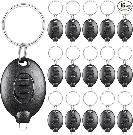 16 Pack Ultra Bright Mini LED Keychain Flashlight, Small Key Ring Flashlight, Portable LED Keychain Light