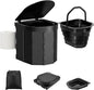 Portable Camping Toilet for Adults with Reusable Collapsible Liner for Camping, Hiking, Fishing, Long Road Trips, Outdoor Activities