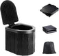 Portable Toilet for Camping with Lid, Portable Potty for Adults, Porta Potty Travel Toilet Commode Bucket Toilet for Camping, Car, Travel, Hiking, Outdoor, Backpack, Trips, Boat, Beach, Traffic Jam
