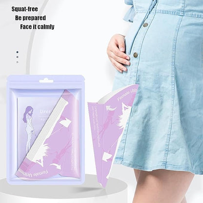 30 Pieces of Pee Funnel for Women, Portable Disposable Urinal for Women, sheweenie Female Urinal for Travel， Waterproof Female Urinal Funnel Suitable for Camping, Hiking, Injury, Pregnancy