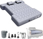 Umbrauto Built-in Pump Air Mattress for 5.5-5.8ft Full Size Short Truck Bed, Self-Inflating Suede Surface Camping Airbed for Tent Outdoor Travel Sleeping