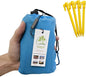 Outdoor Blanket (71" x 55") -Compact, Lightweight, Sand Proof Pocket Blanket Best Mat for The Beach, Hiking, Travel, Camping, Festivals with Pockets, Loops, Stakes, Carabiner