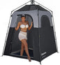 KingCamp Camping Shower Tent, Instant Portable Privacy Shelter, 1/2 Room Large Outdoor Toilet Tent with Floor, Water-Resistant, Windproof & Easy Setup for Beach, Camping & Hiking