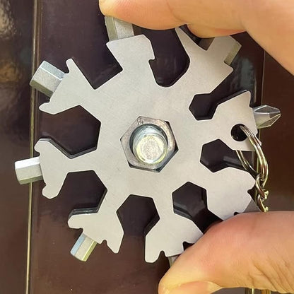 20 In 1 Snowflake Multi Tool, Cool stocking stuffers for men Christmas Gift,Unique Gift for Men Dad Women