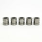 5pcs 10mm Titanium Knife Key Jewelry Parachute Cord Bead Pendant Lanyard Ti Color