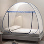 Mengersi Mosquito Net Tent for Bed,Pop-Up Bed Canopy with Net Bottom,Mosquito Netting Bed Tent for Kids Girls Boys,Bed,Suit for Indoor Outdoor (Full/Queen, Blue)