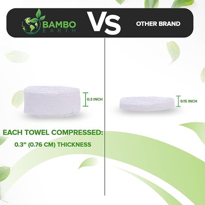 Compressed Towels Toilet Paper Tablets - Portable Compact Disposable Face Towel Wipes - Mini Coin Washcloth Tissues For Travel Camping Or Hiking + Reusable Water Tissue Dispenser (Outdoor Pack 50)