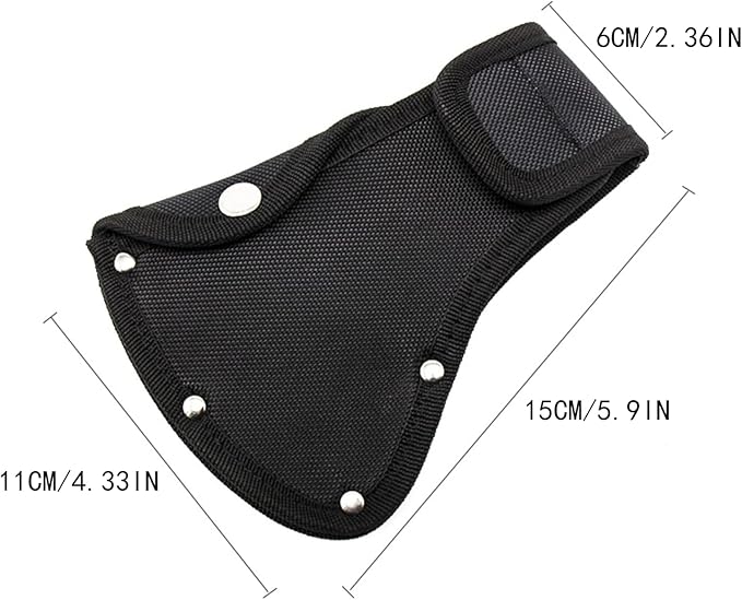 2 PCS Axe Holster，Hatchet Sheath,Leather Small Axe Head Cover for 1-1/4lb Axe,Double Snap Hatchet Protector Axe Cover, Axe Head Cover for Outdoor Hiking Outdoors Work，for Camping Lover Outdoor