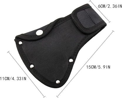 2 PCS Axe Holster，Hatchet Sheath,Leather Small Axe Head Cover for 1-1/4lb Axe,Double Snap Hatchet Protector Axe Cover, Axe Head Cover for Outdoor Hiking Outdoors Work，for Camping Lover Outdoor