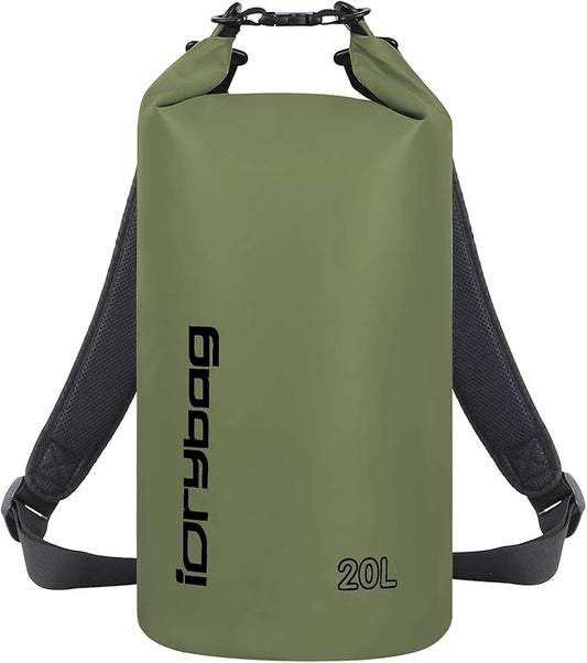 IDRYBAG Dry Bags for Kayaking Waterproof 2L/5L/10L/15L/20L, Small Dry Bag Waterproof Floating, Dry Sack Waterproof Bag for Paddleboarding Travel
