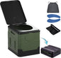 Portable Camping Toilet Water-Proof, Foldable, & Supports up to 700lbs (Army Green, 10.6 * 11.8 * 11.8 INCH)