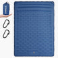 TOMSHOO Double Sleeping Pad, Inflatable Sleeping Mat Built-in Pump Camping Mat Upgraded Support Camping Mattress with Pillow, 2 Carabiner, Carry Bag, Repair Kit-77''L*53''W*5''H