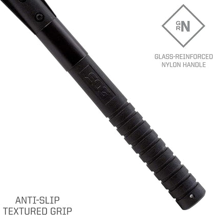SOG FastHawk Polished Tomahawk - Tactical Axe with Sheath, Throwing Hatchet w/ Hammer Axe Edge for Competition Throwing, Camping, Hunting (F06PN-CP)