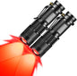 2 Pack Red Light Flashlight Red LDE Flashlight Red Flashlight Night Vision Flashlight for Astronomy, Night Observation and Outdoor Activities(2 PCS)