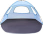 WhiteFang Beach Tent Anti-UV Portable Sun Shade Shelter for 3/4/6/8 Person, Extendable Floor with 3 Ventilating Mesh Windows Plus Carrying Bag, Stakes and Guy Lines