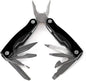 11-in-1 Multitool - 3" Stainless Steel Folding Utility Pocket Tool with Carrying Pouch by Knack (Black)