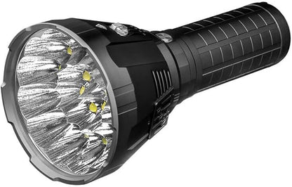 IMALENT MS18 Powerful Bright Flashlight 100,000 Lumens, Flashlights High Lumens Rechargeable with 18pcs Cree XHP70.2 LEDs and OLED Display, LED Flashlight for Emergencies, Camping