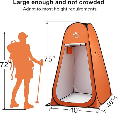 Oileus Pop Up Privacy Tent - Portable Shower Tent, Beach Changing Room, Camp Toilet, Instant Privacy Shelter - Camping, Beach, Hiking, Fishing